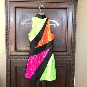 jazz costume child large seventies black booty shorts and boot covers included